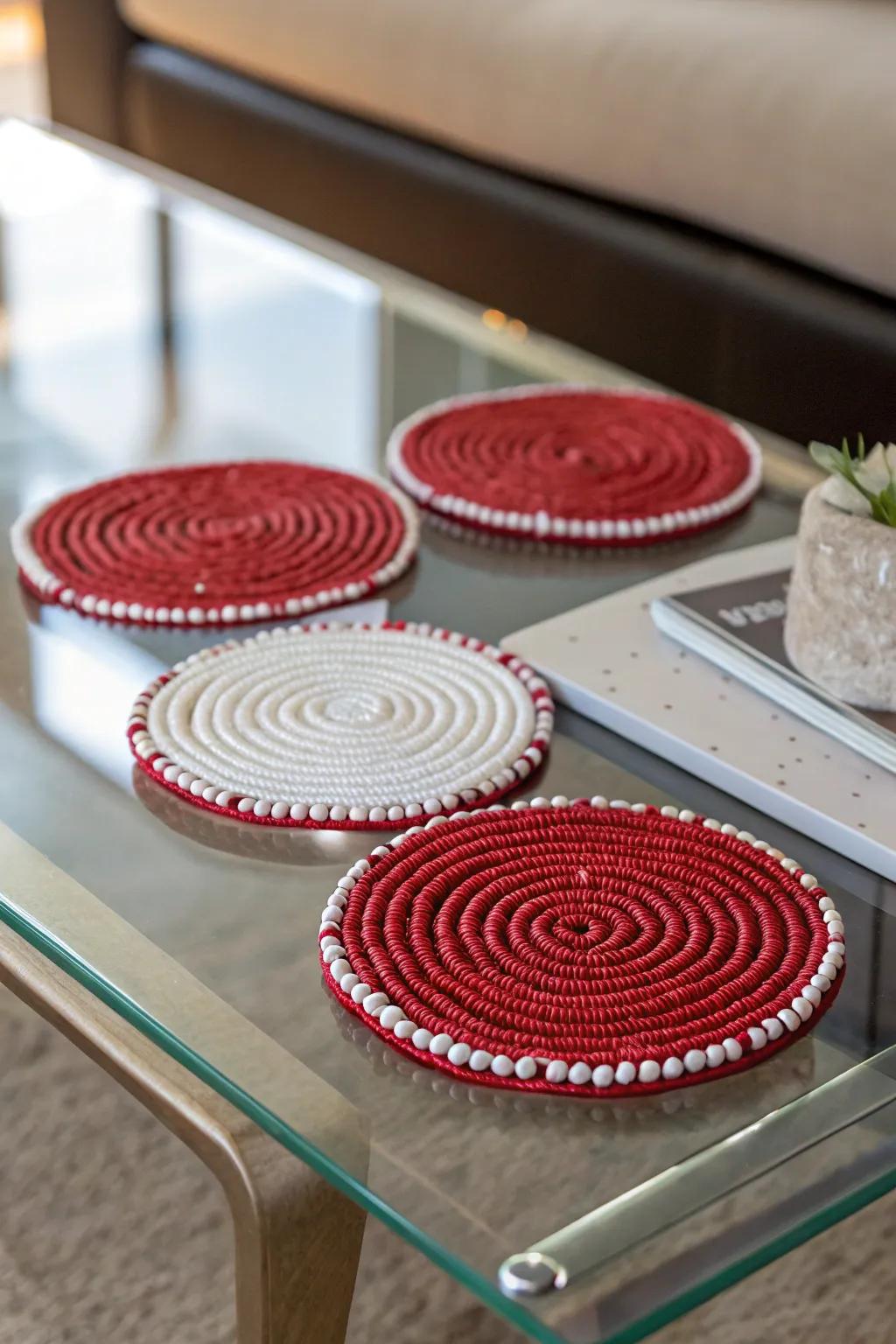 Merge function and panache using ornate coasters.