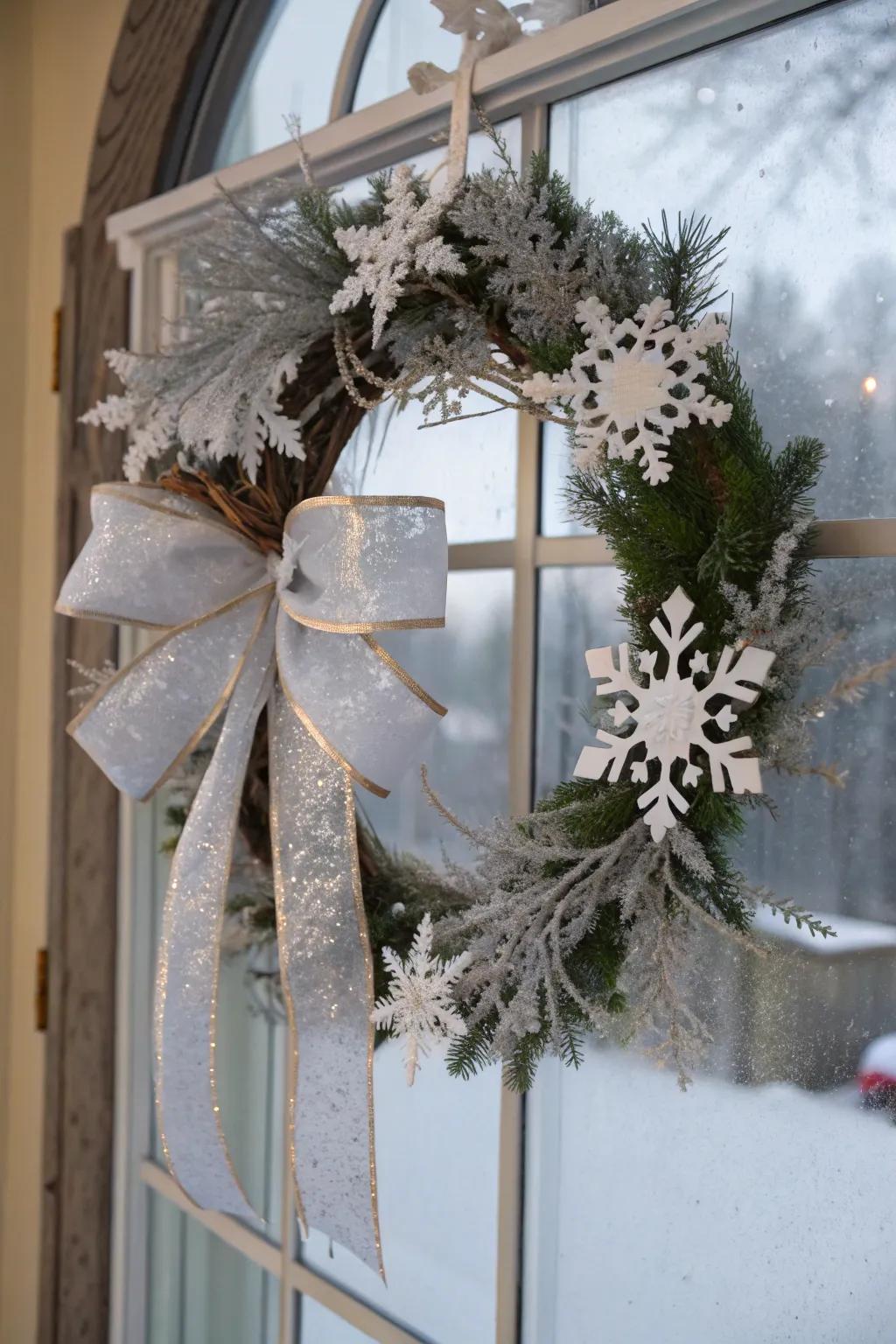 Embrace the season using a cold season dream wreath.