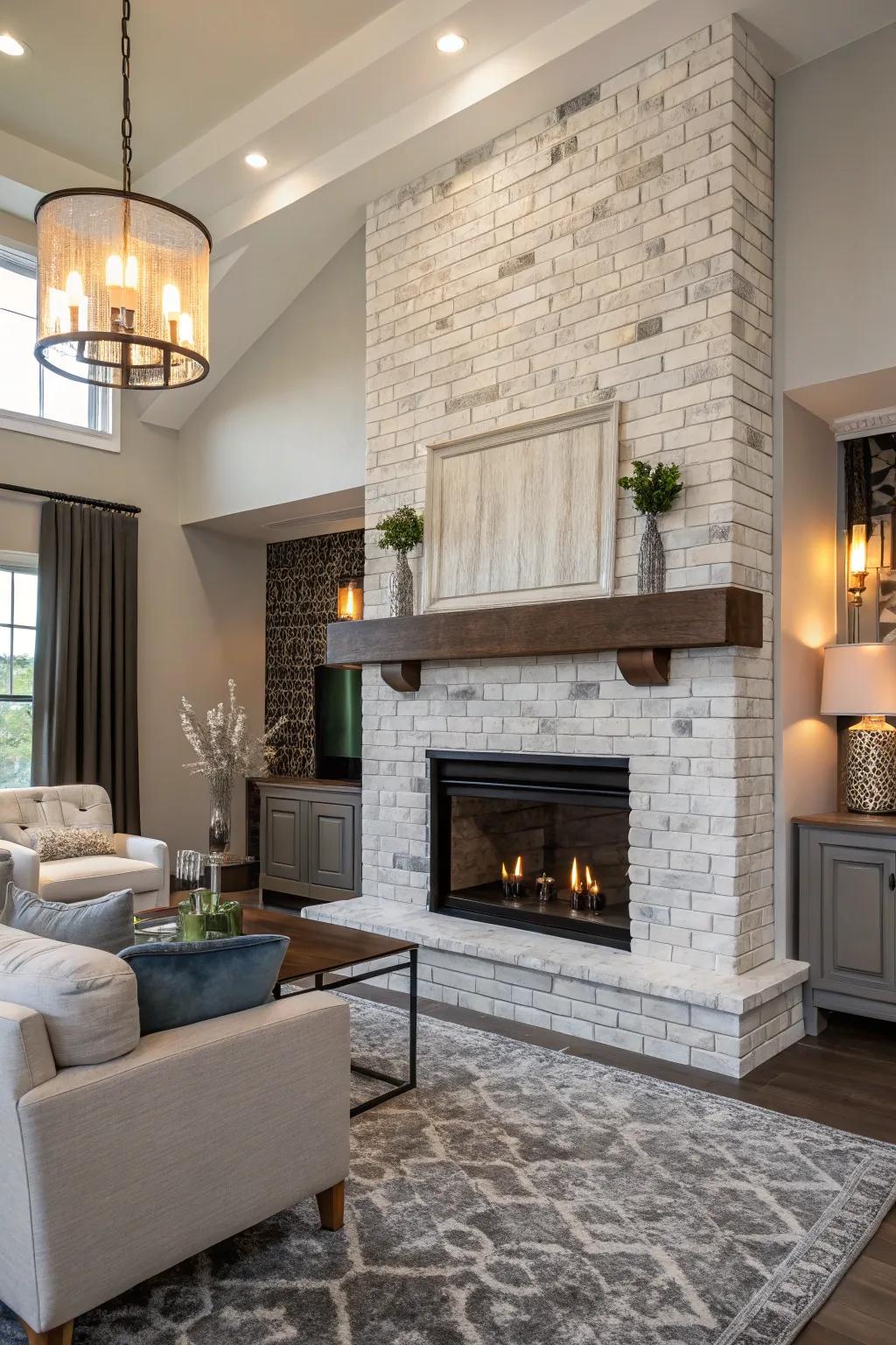 Two-toned bricks add dimension and sophistication.