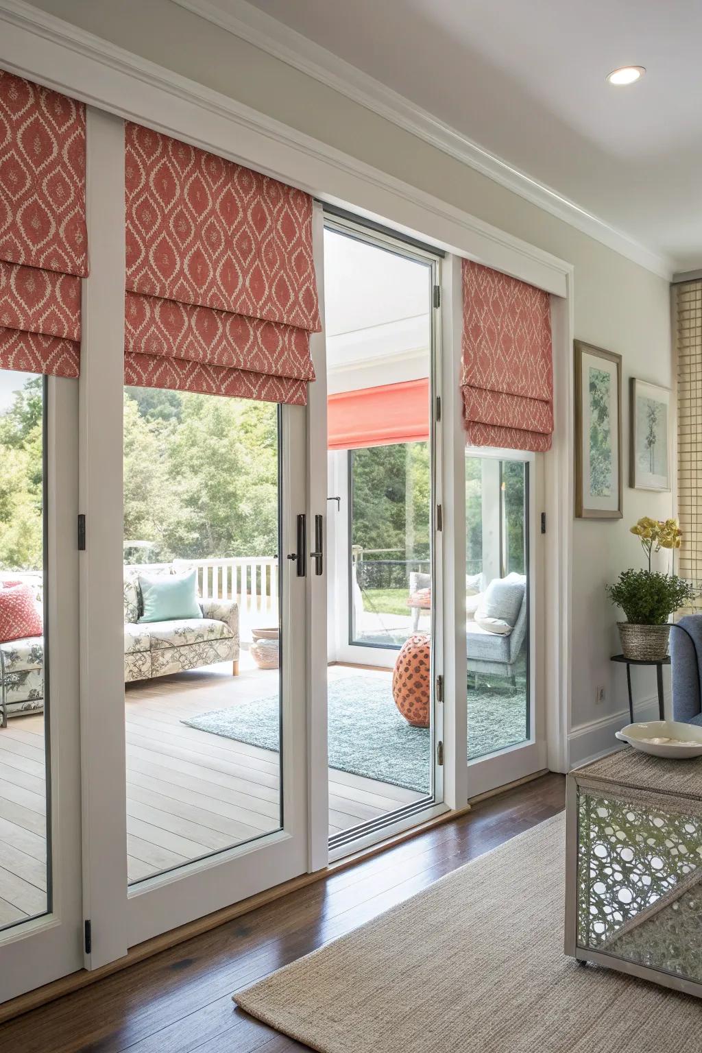 Roman coverings add a polished and stylish touch.