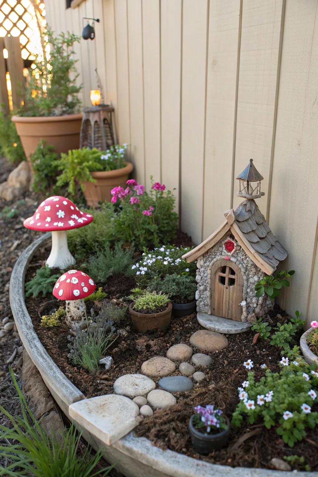 Fairy sanctuaries inject a whimsical touch into your backyard.