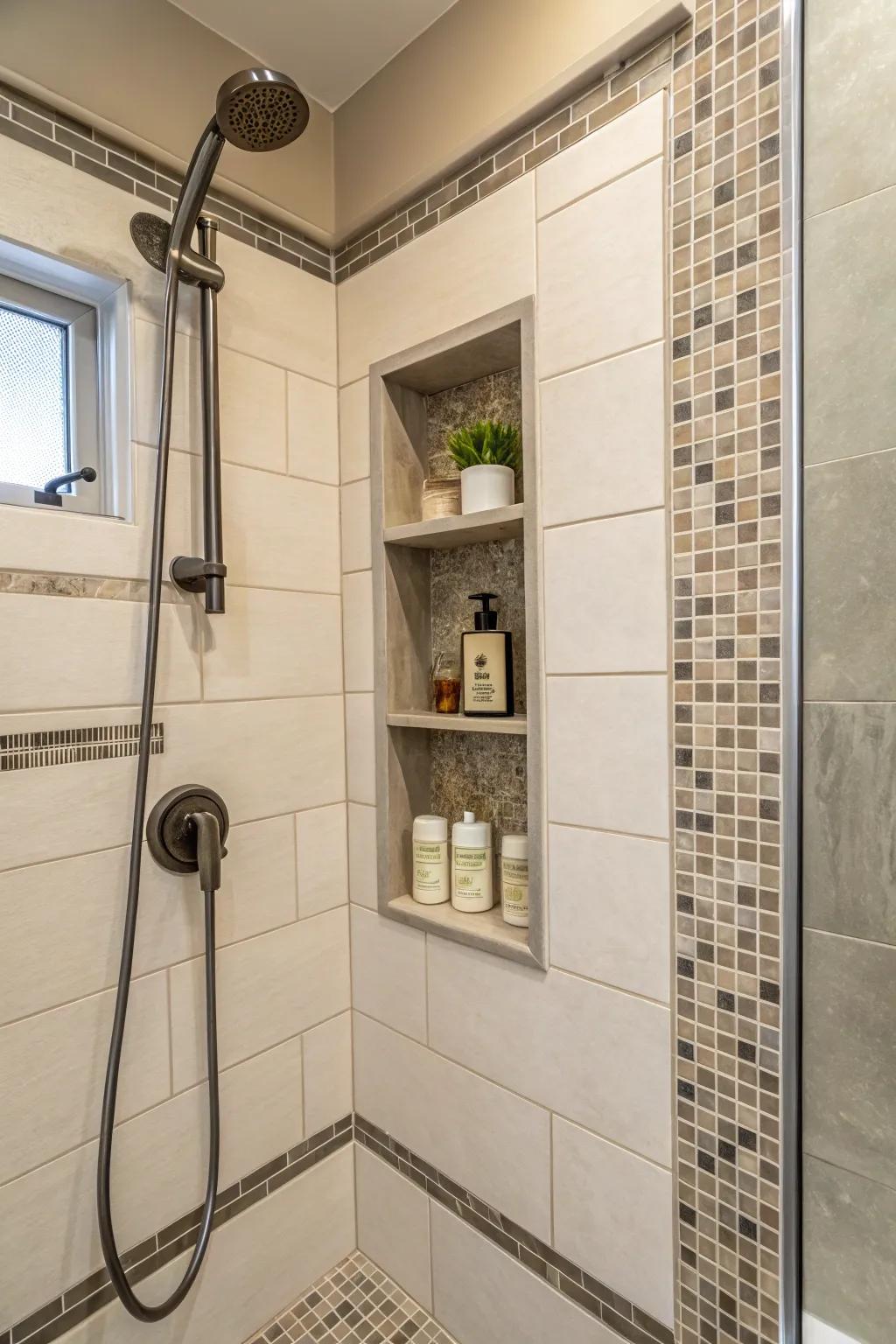 Built-in alcoves add both style and function.