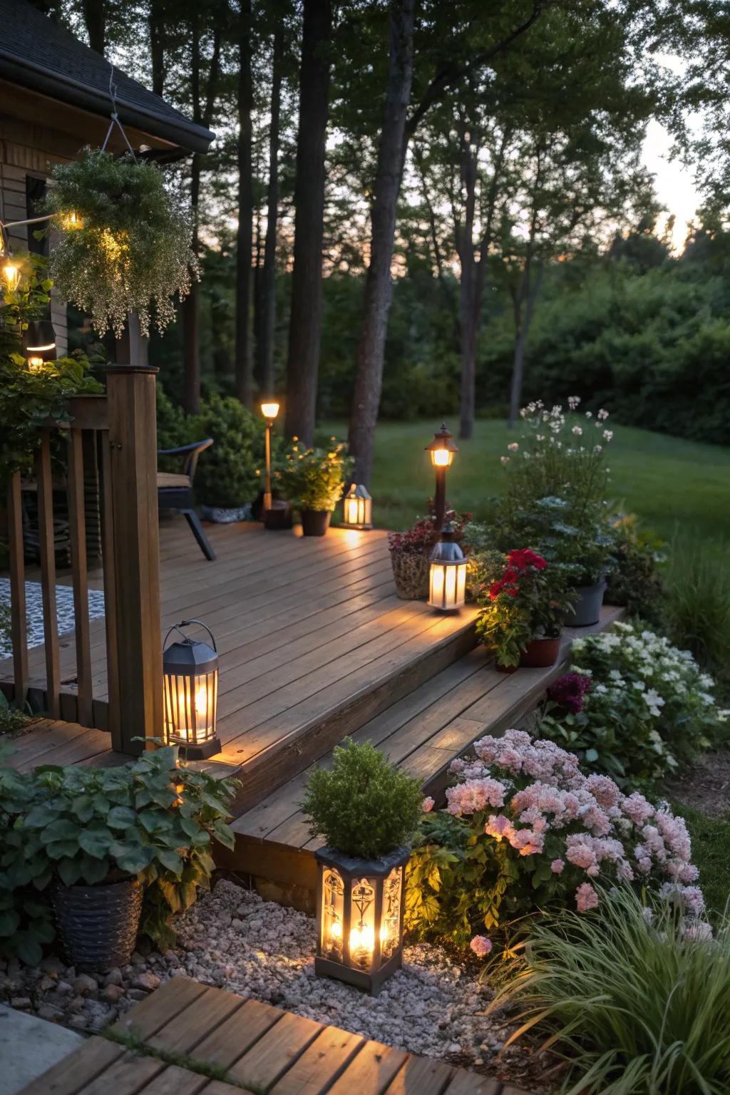 Solar lights provide sustainable and effortless illumination.