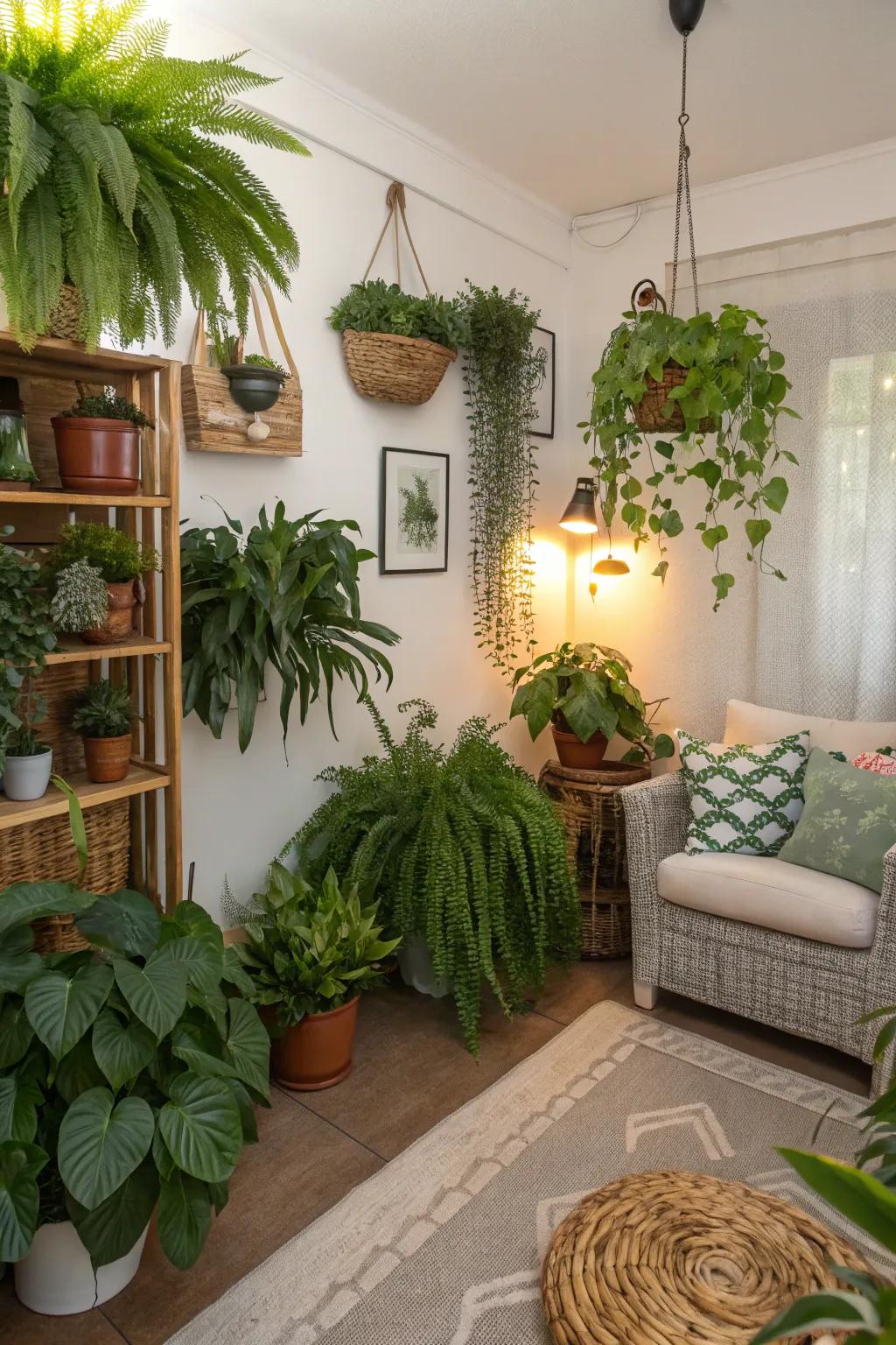 Verdant elements that infuse vitality and serenity.