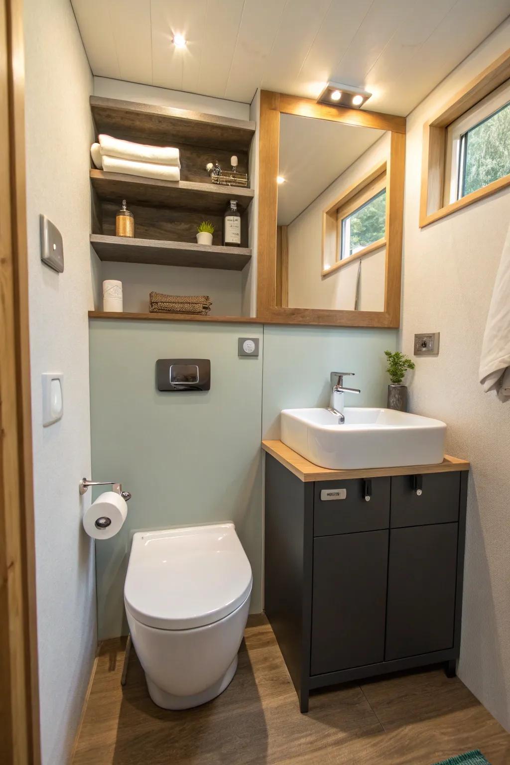 Multi-purpose furniture maximizes utility and design.