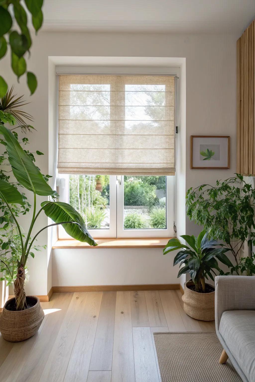 Ecologically sound window coverings amalgamate sustainability with design.