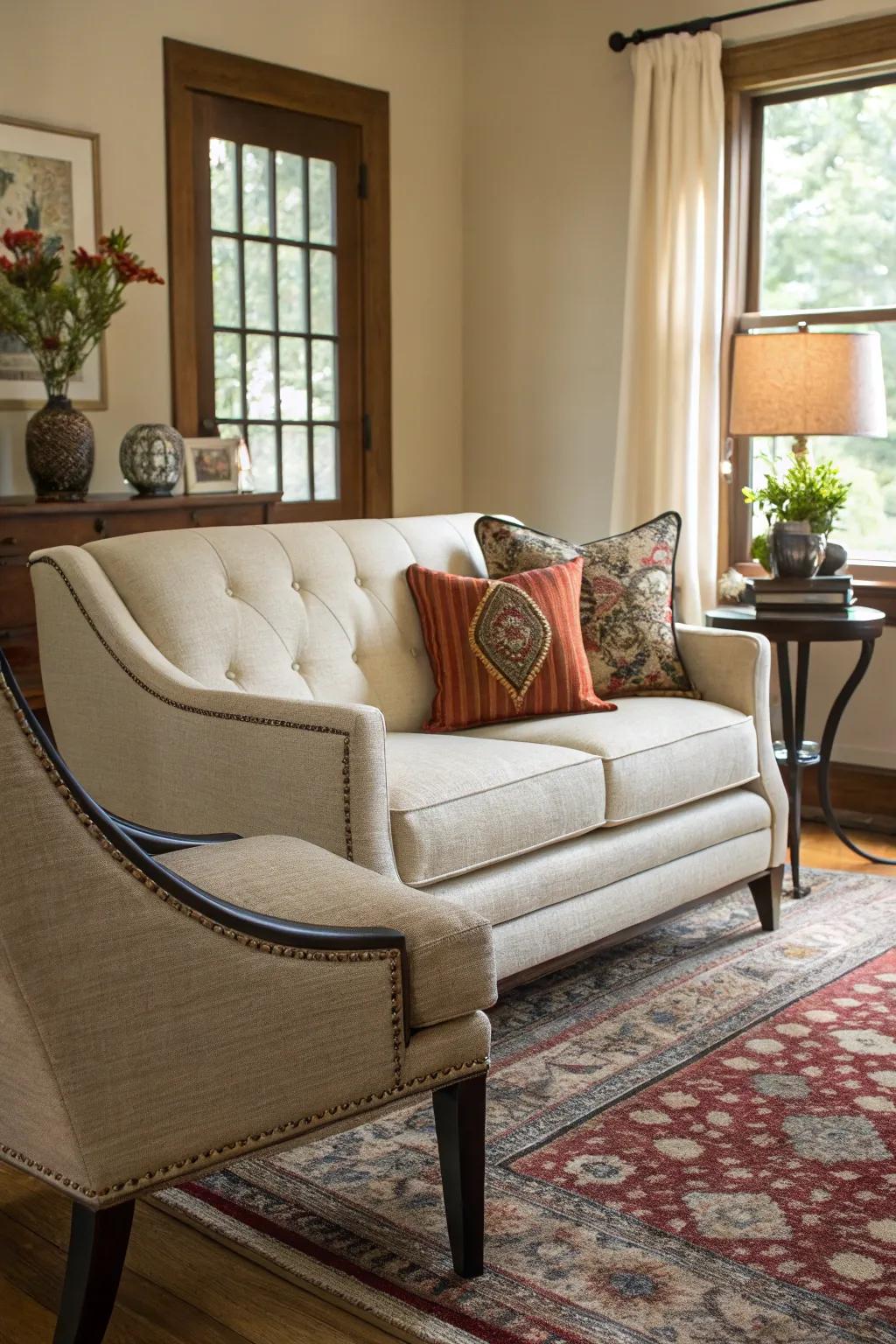 Classic and modern create a timeless aesthetic.