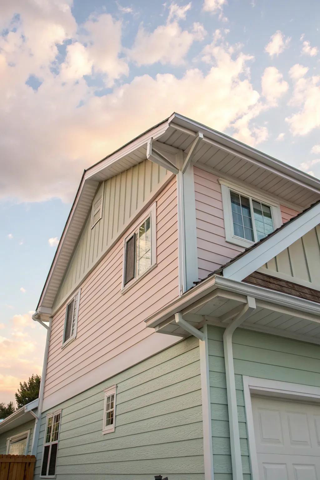 Light tone soffit and fascia add a playful twist to any home.