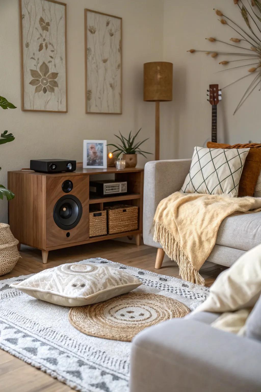 A tranquil soundscape.