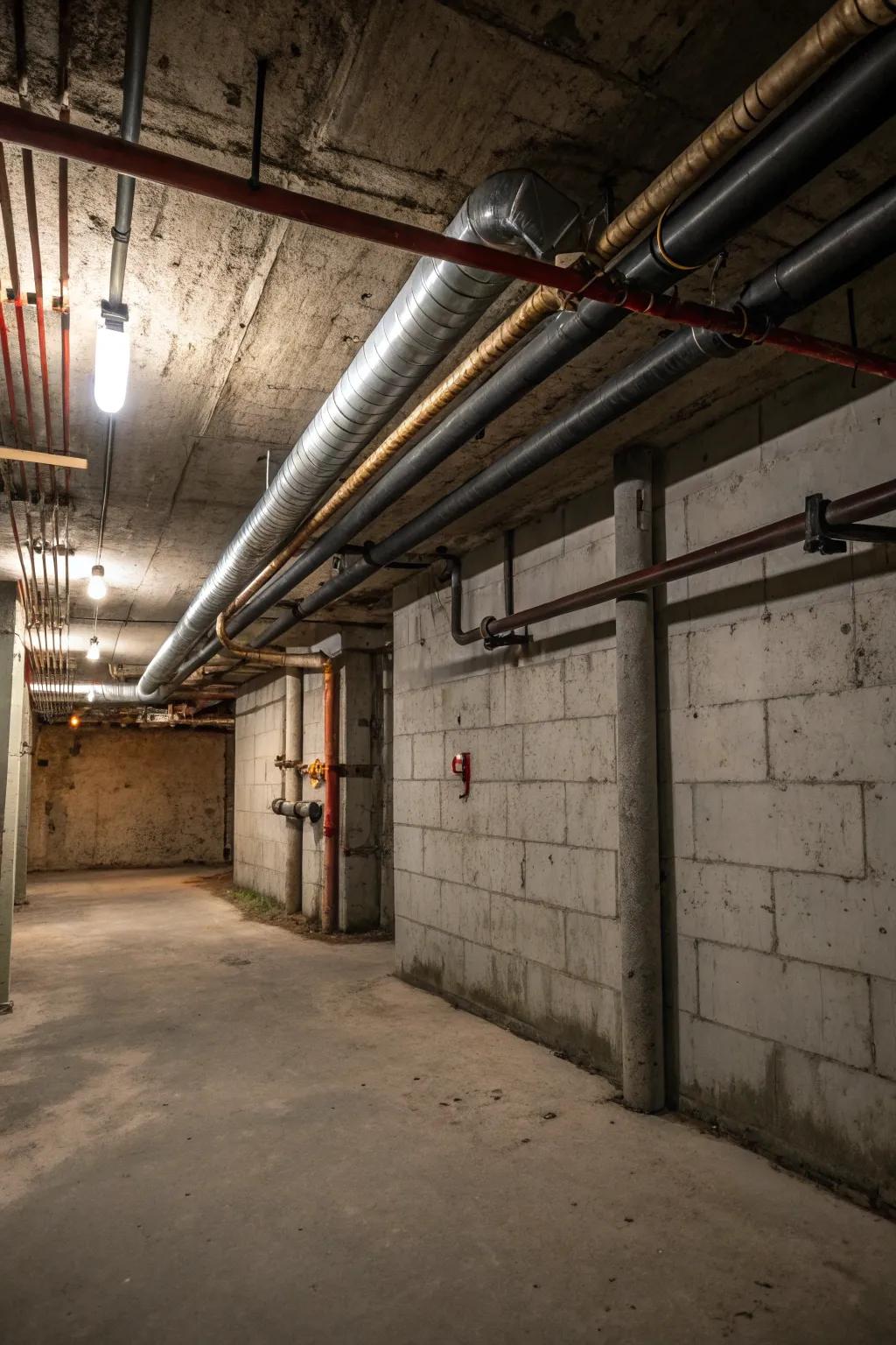 Industrial elements bring rugged charm to your speakeasy.