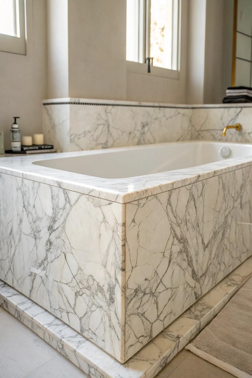 Embrace the timeless elegance of marble for your bathroom sanctuary.