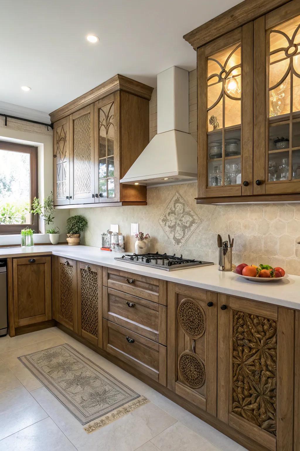 Unconventional cabinet shapes can truly make your kitchen design stand out.