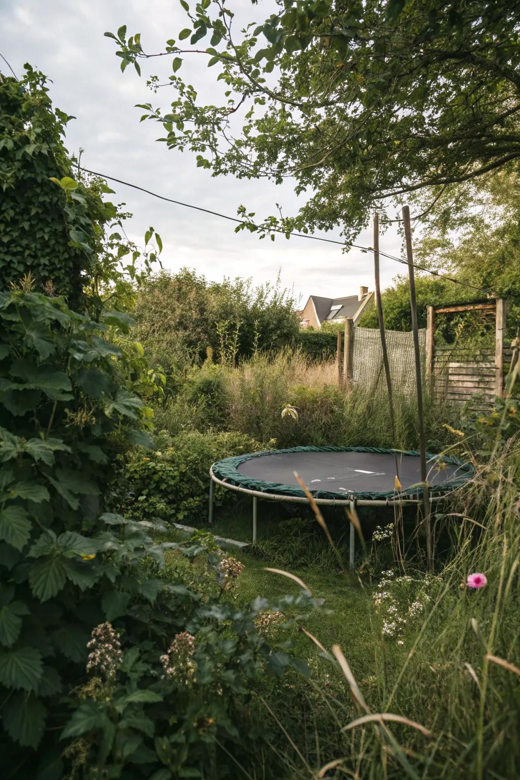 A secret garden hideaway with a hidden jumper.