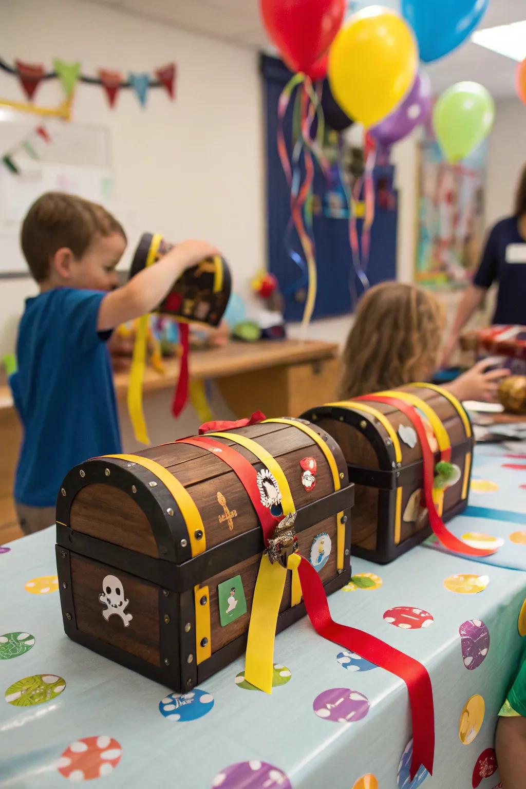 Small keepsake boxes make great party gifts.