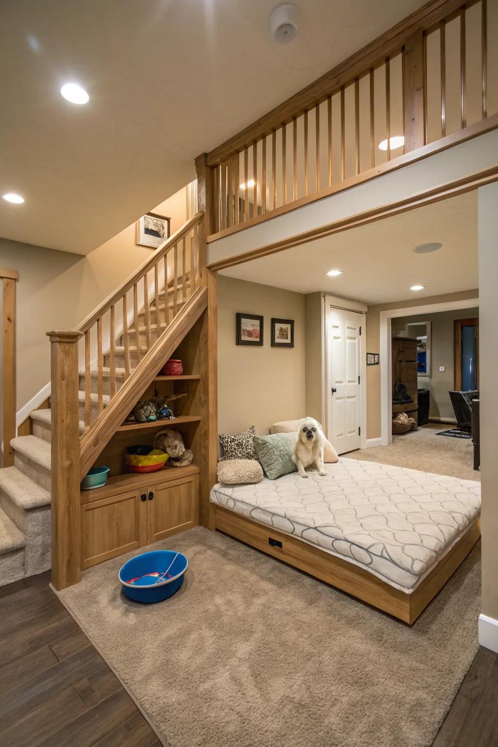 A big set-up makes sure bigger dogs are comfy and relaxed.
