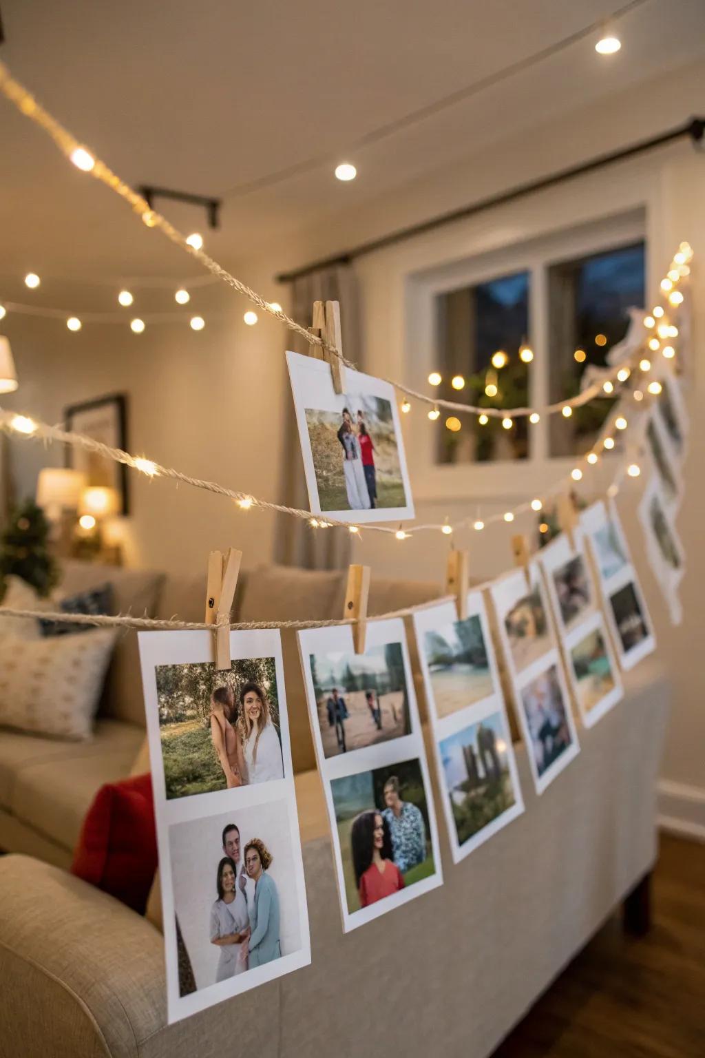 Display treasured memories with a personalized image setup.
