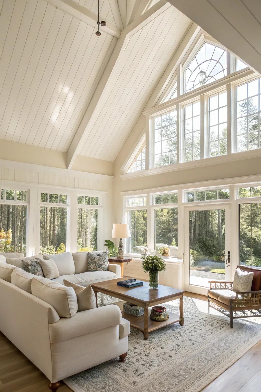 Bright hues enhance natural sunshine, establishing an airy space.