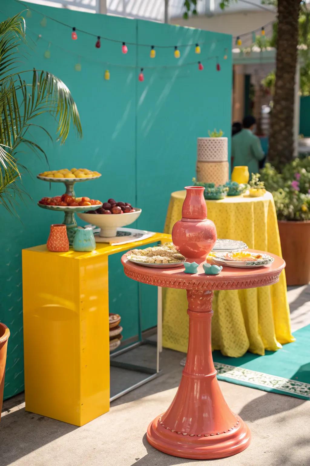 Highlight your hero products with display risers that draw the eye and elevate interest. 🏆 #ProductSpotlight #VendorTable