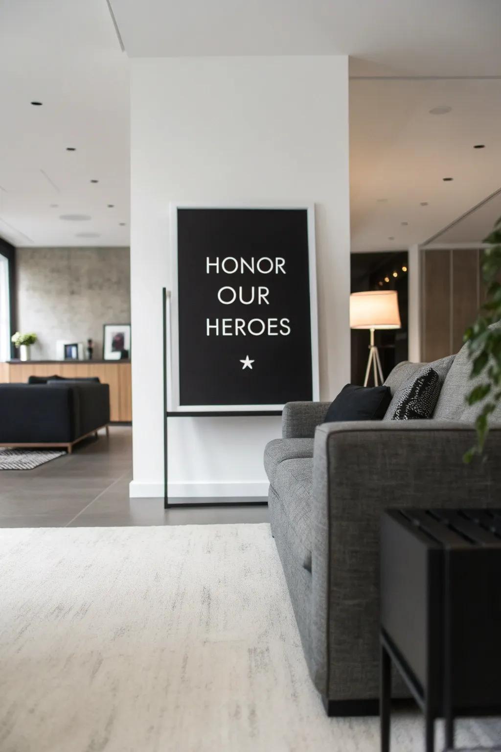 Sophisticated minimalism featuring a hint of military detail.