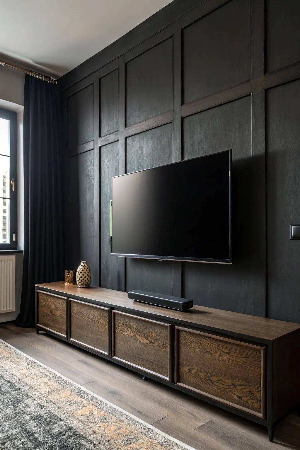Camouflaging your TV allows it to blend effortlessly into the decor.