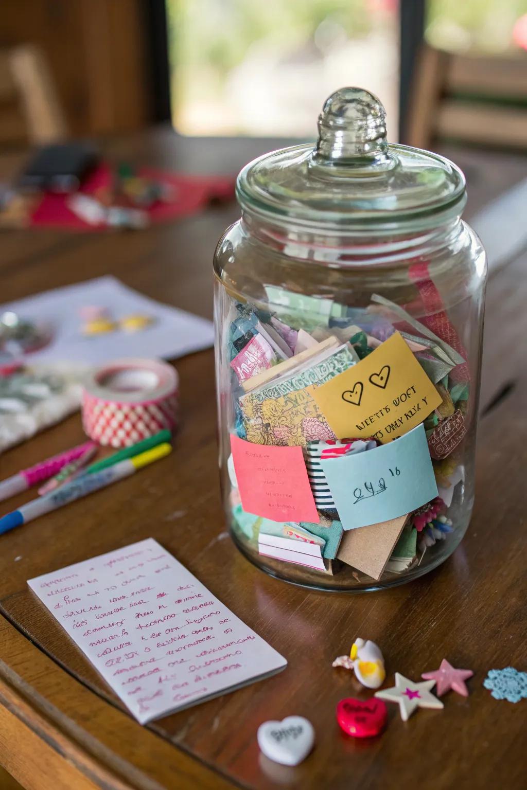 A memory container to preserve treasured moments.