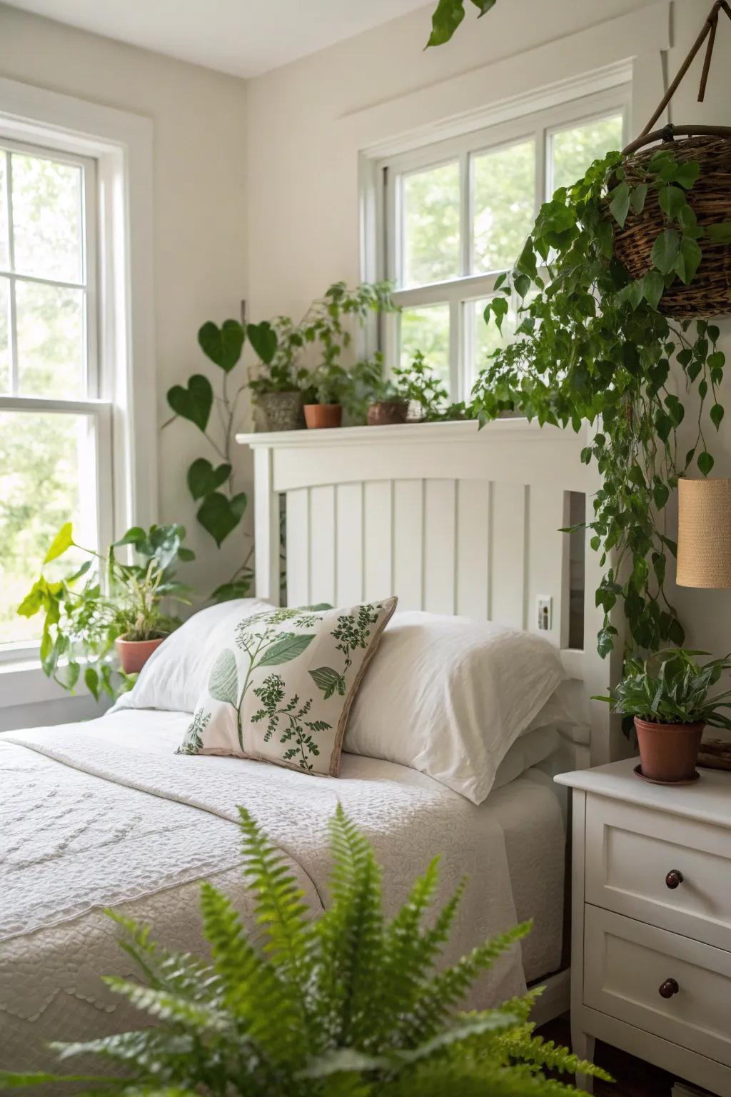 Greenery enhances freshness.