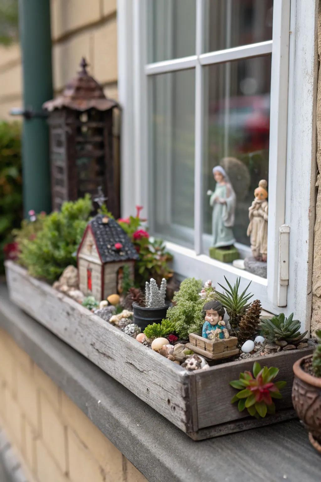 Transform your window box using artistic arrangements