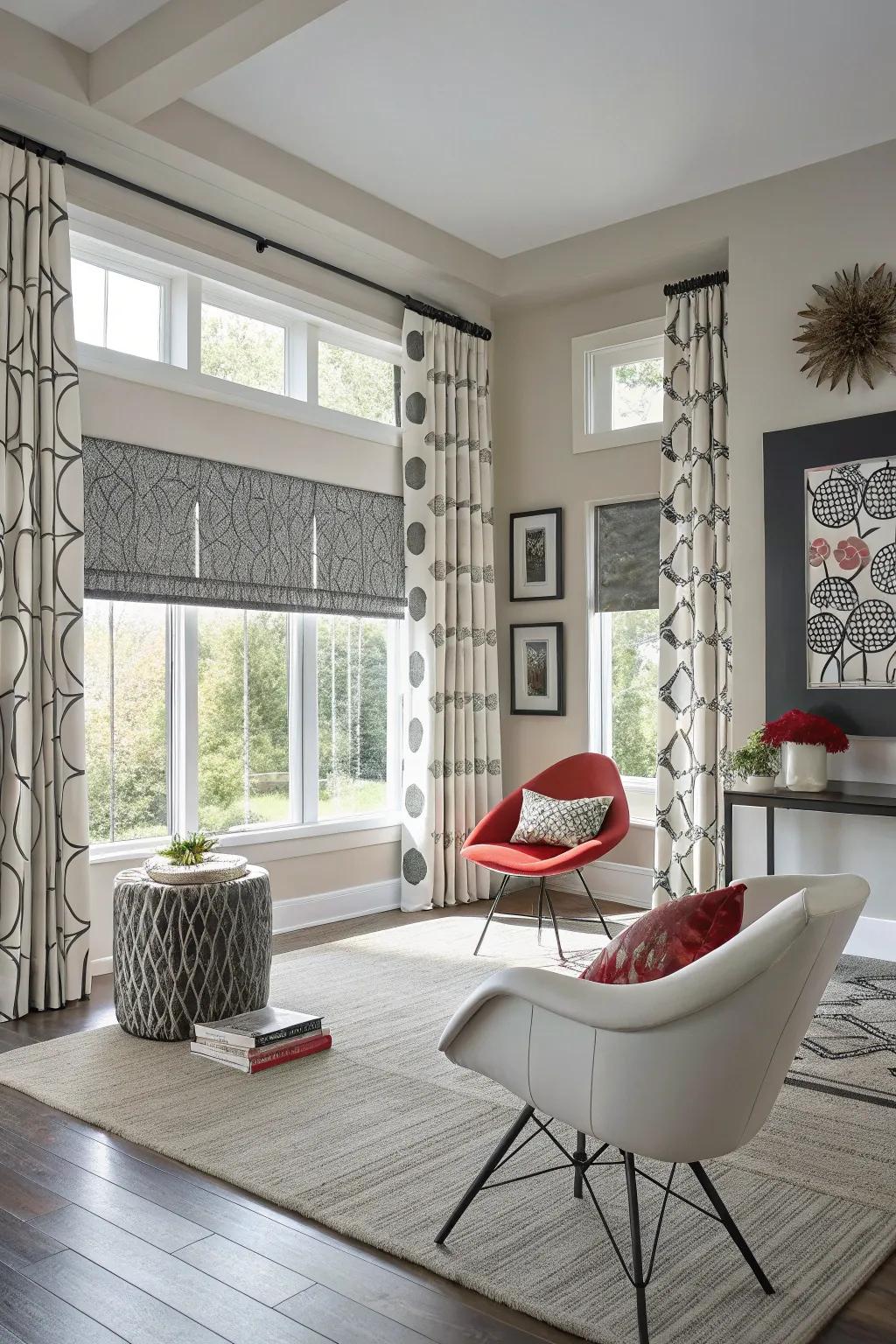 Embrace modernity with balanced window designs.