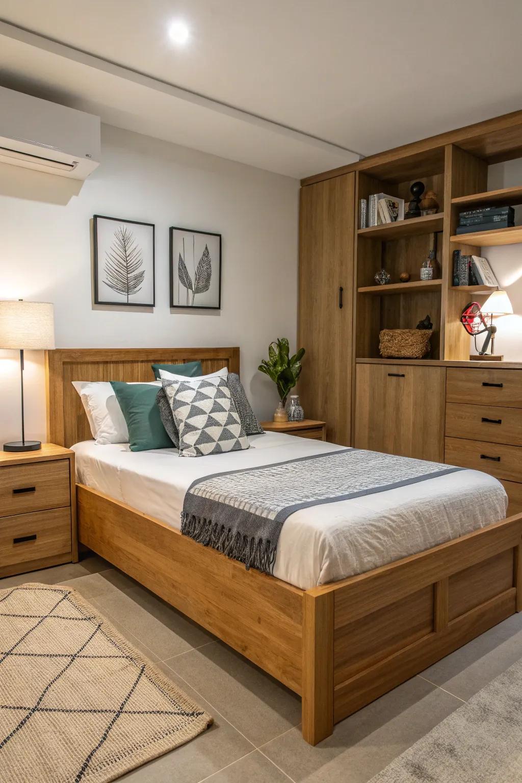 A design that is great for compact spaces.