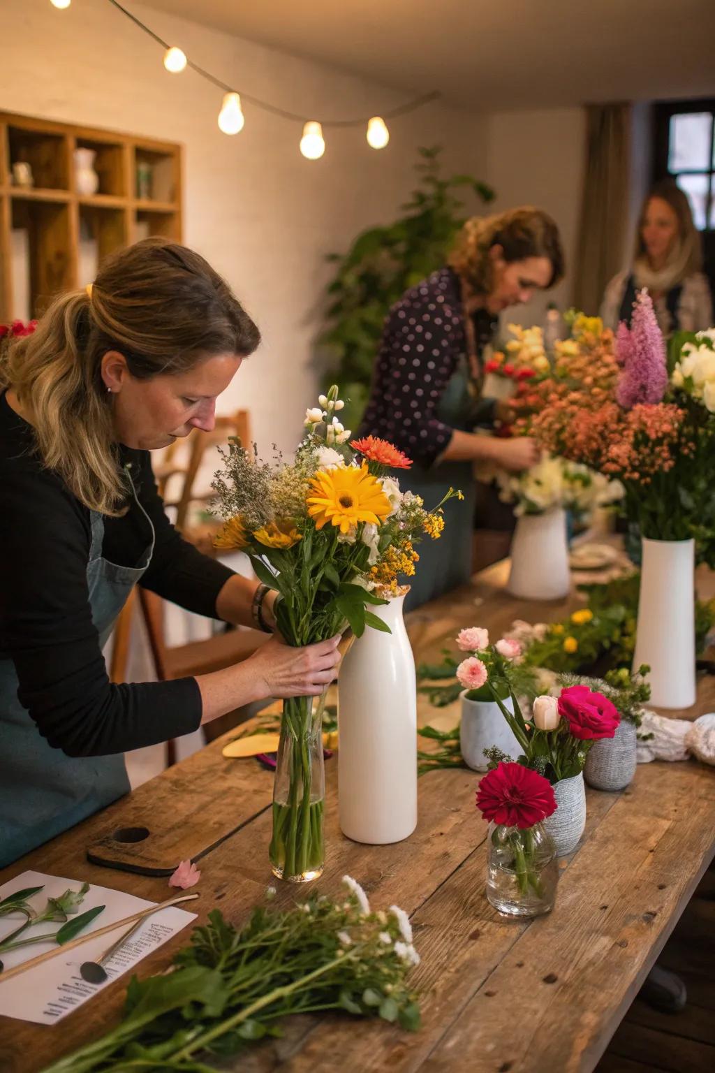 Get creative with a hands-on floral decorating session.