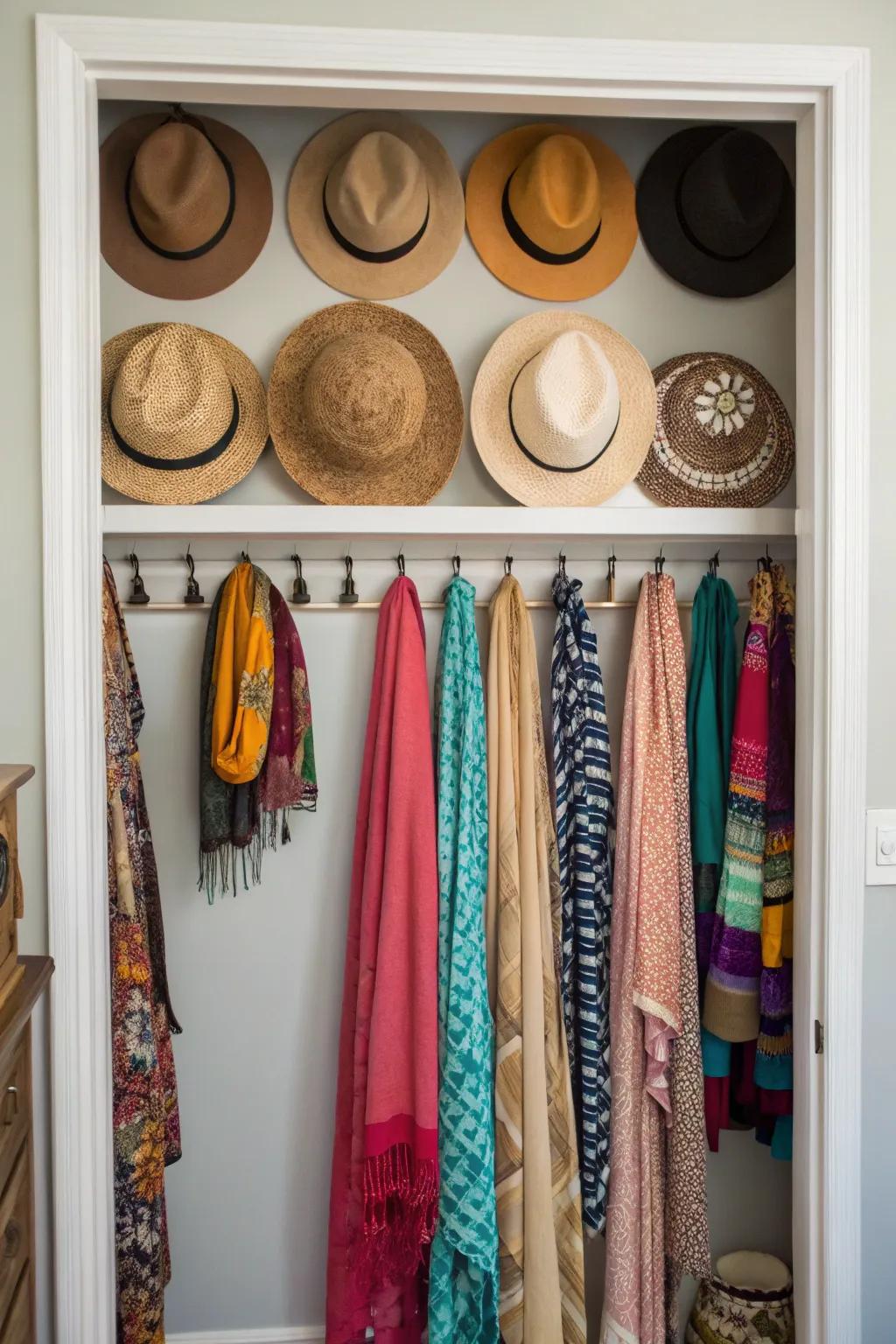 Transform accessories into artistic displays.