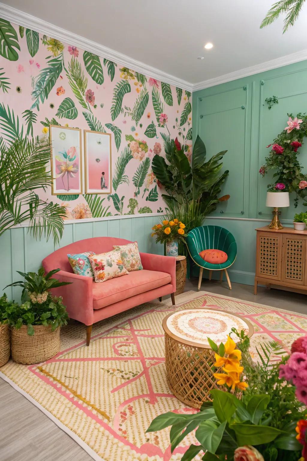An island getaway brings paradise to your home.