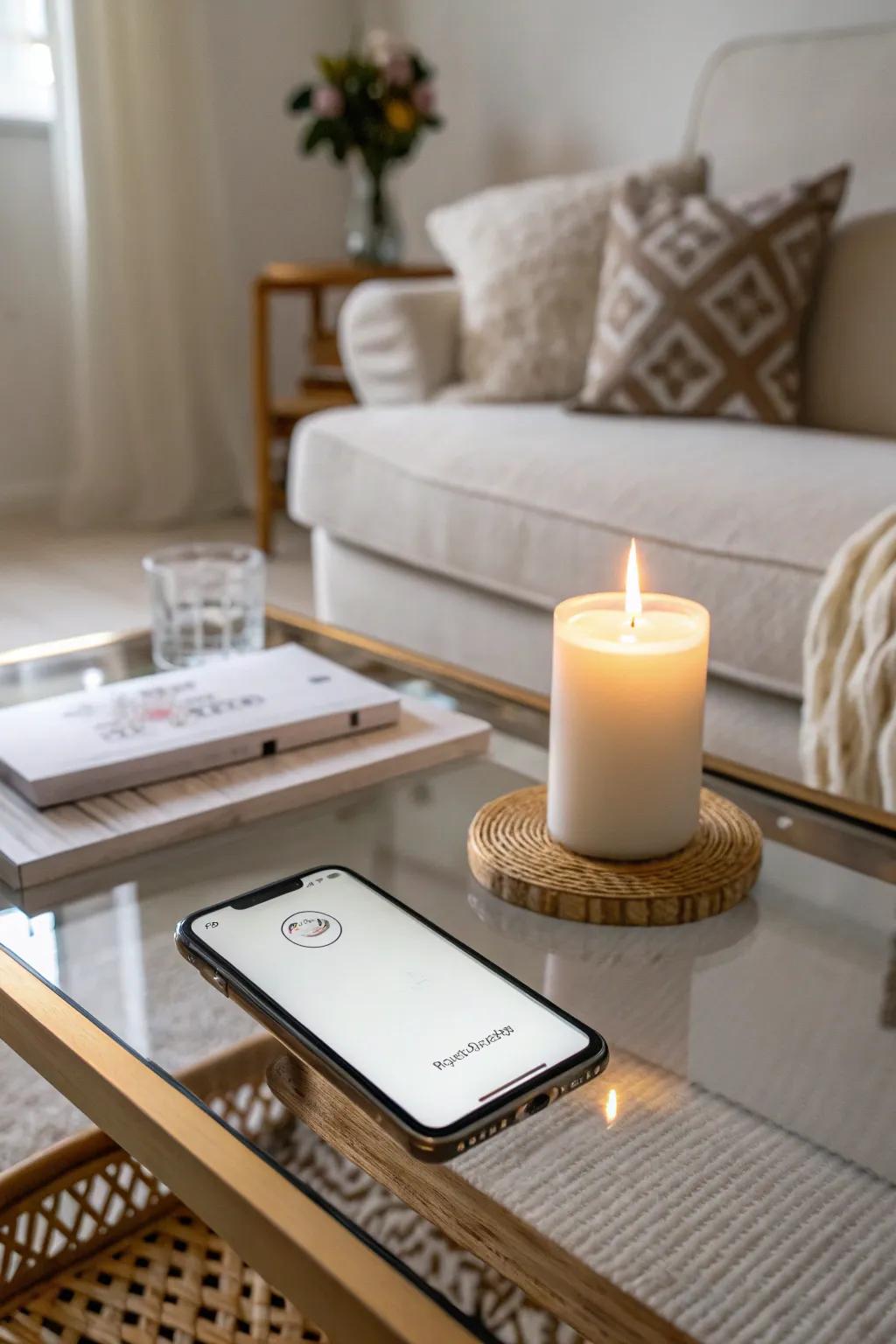 Create a simple and elegant home screen.