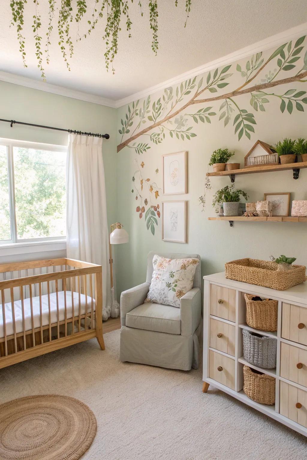 Nature-inspired decor brings an organic and whimsical feel.