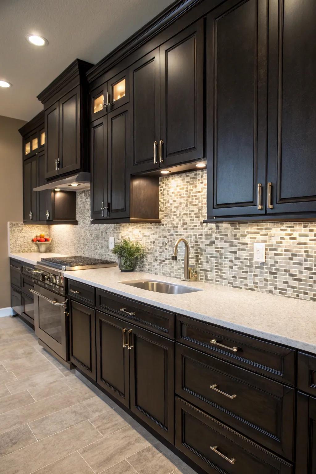 Unique style using a variety of materials.