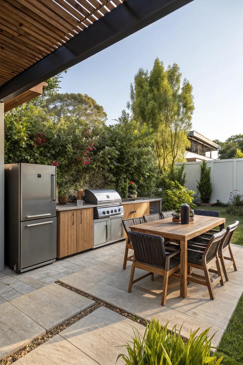 Broaden your culinary horizons with an outdoor kitchen.