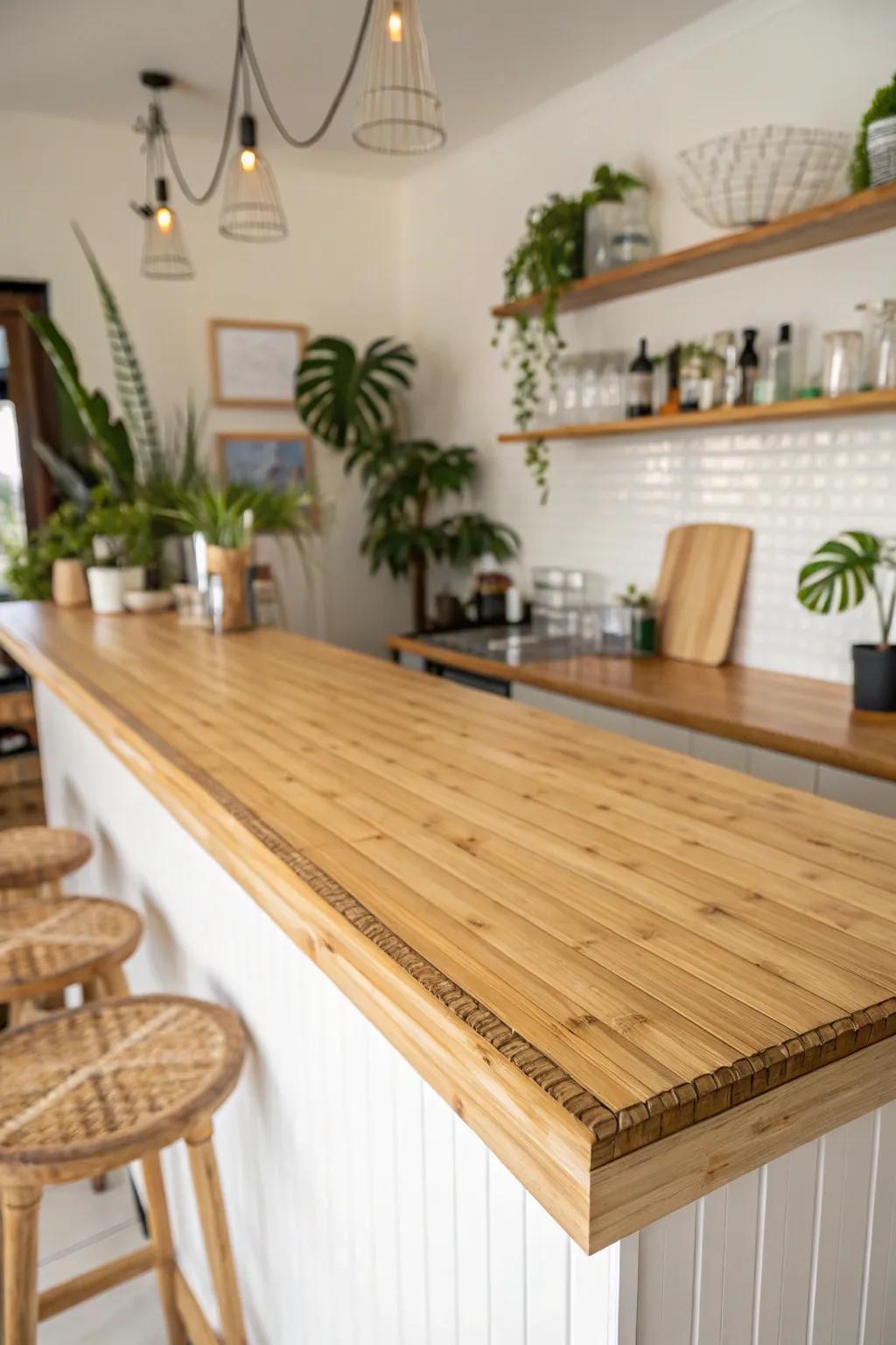 Bamboo is a sustainable and stylish choice.