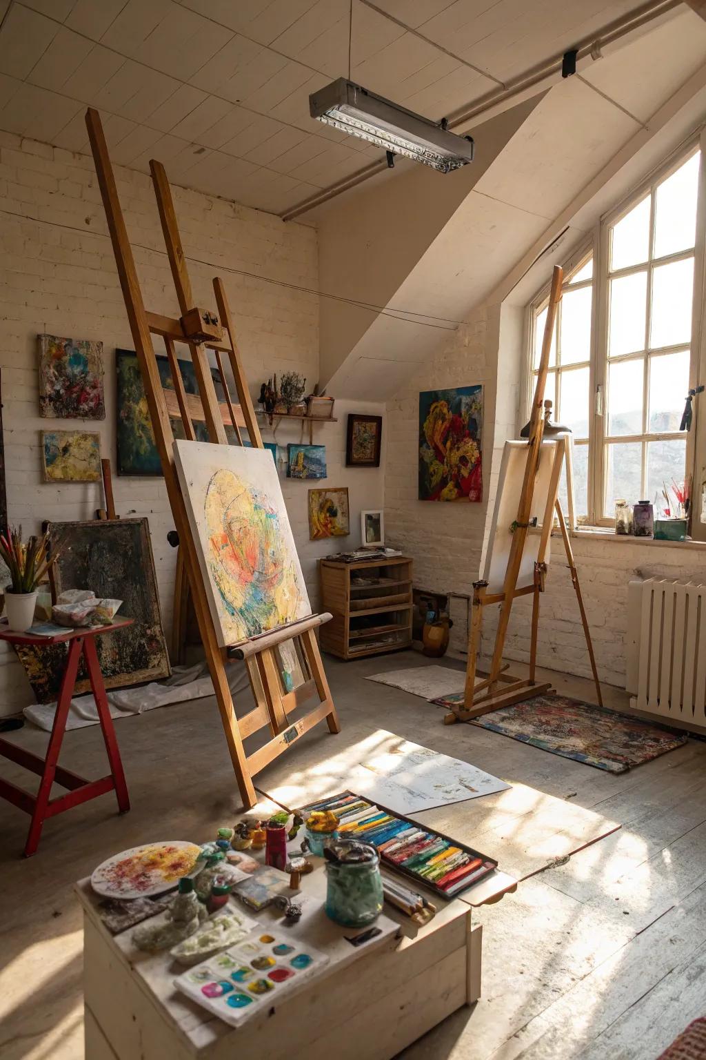A creative space designed to inspire artistic expression.