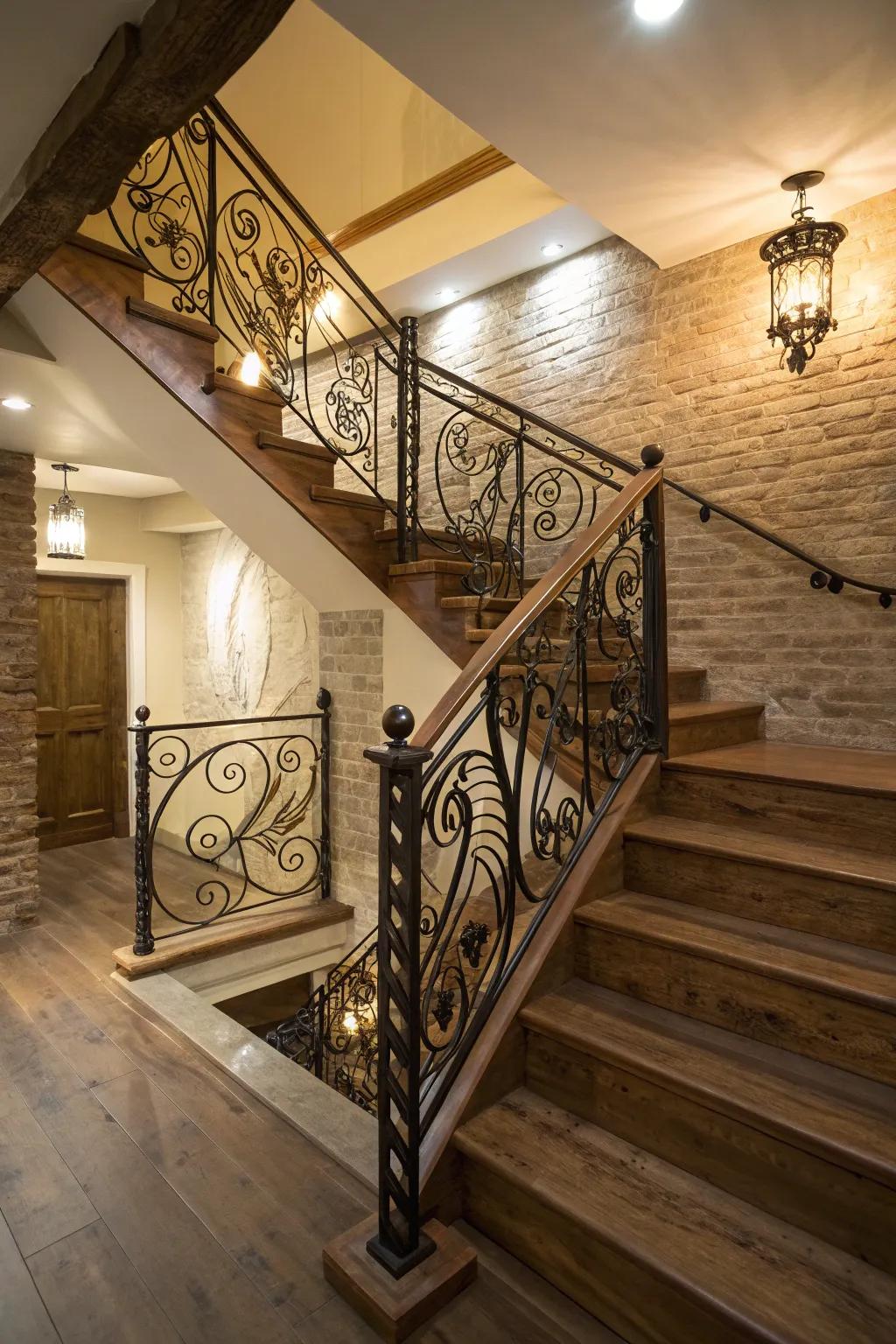 Custom metalwork can transform your staircase into a work of art.