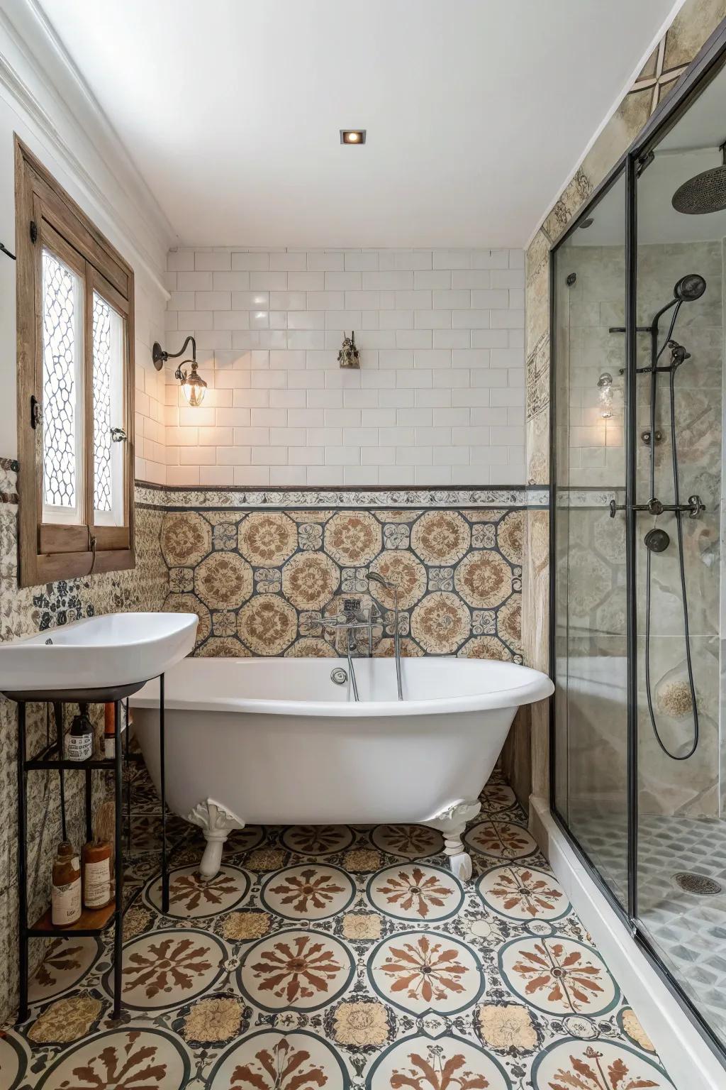 Vintage and retro styles add undying appeal and character to your bathroom.