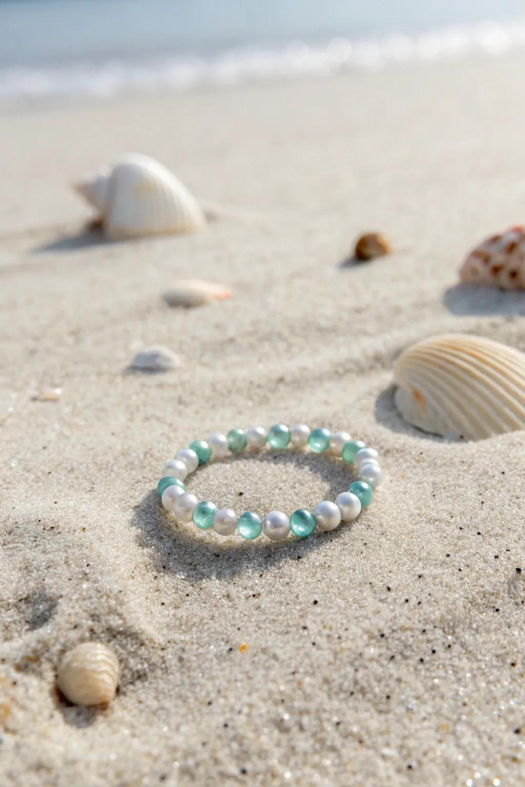 Dive into elegance with ocean-inspired beaded rings that capture the essence of the sea.