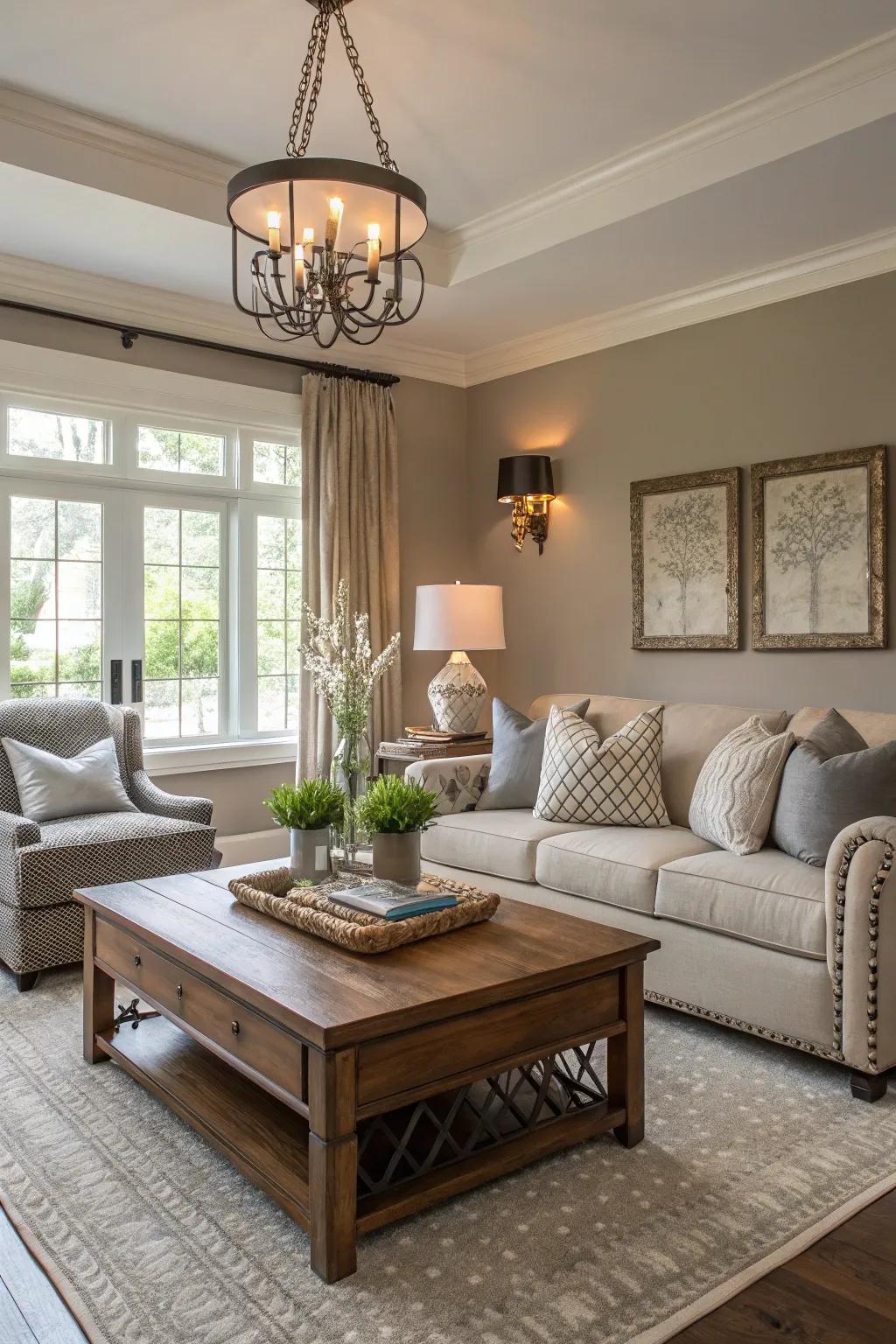 Stone provides a modern and balanced appearance