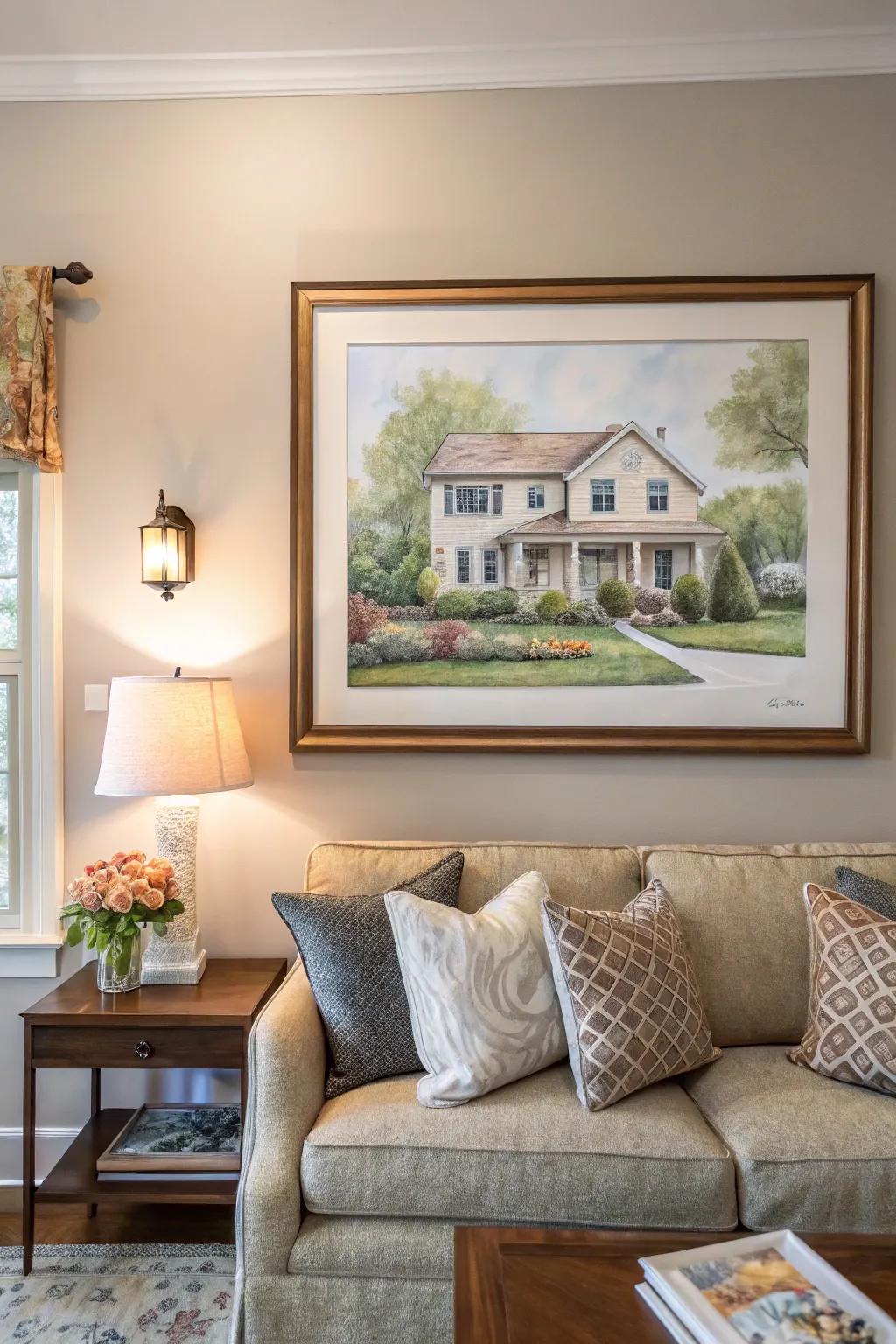 A customized home likeness makes a thoughtful and personalized present.