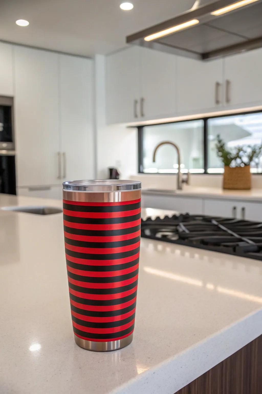 Striking stripes for a clean and classic look.