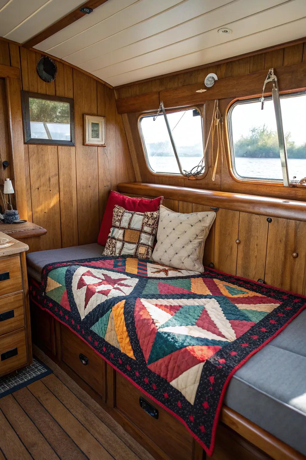 A centerpiece stabilizes the aesthetic of your cabin.