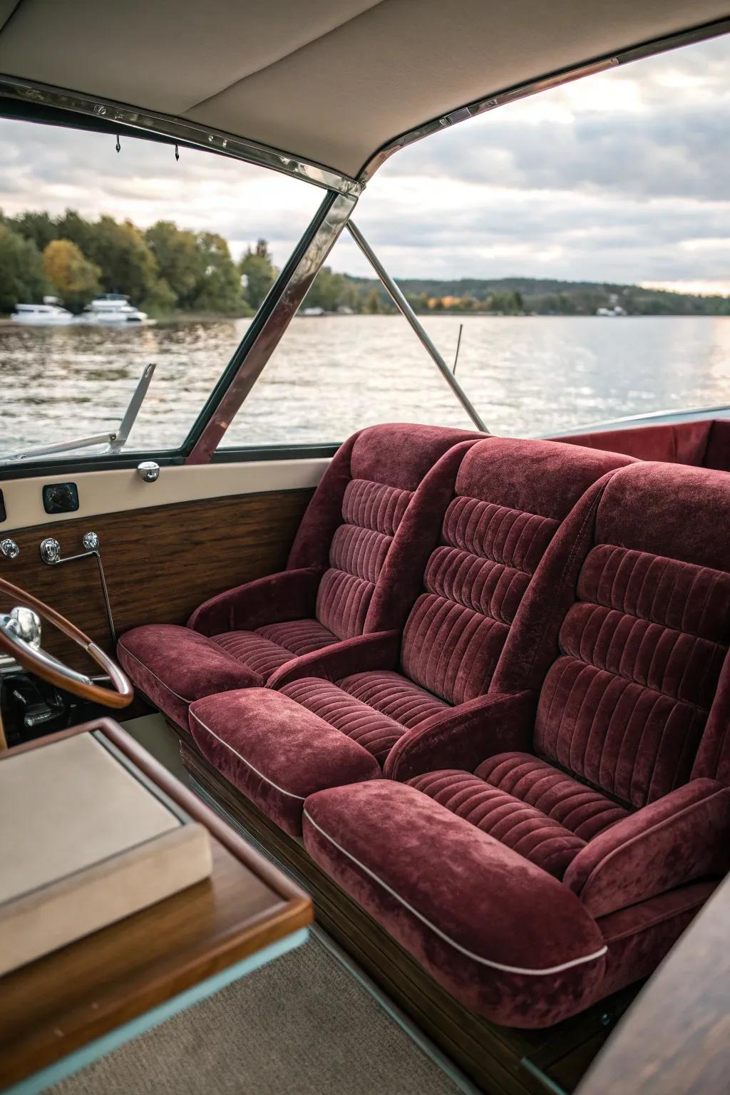 Indulge in velvety comfort with upholstery that feels as exquisite as it appears.