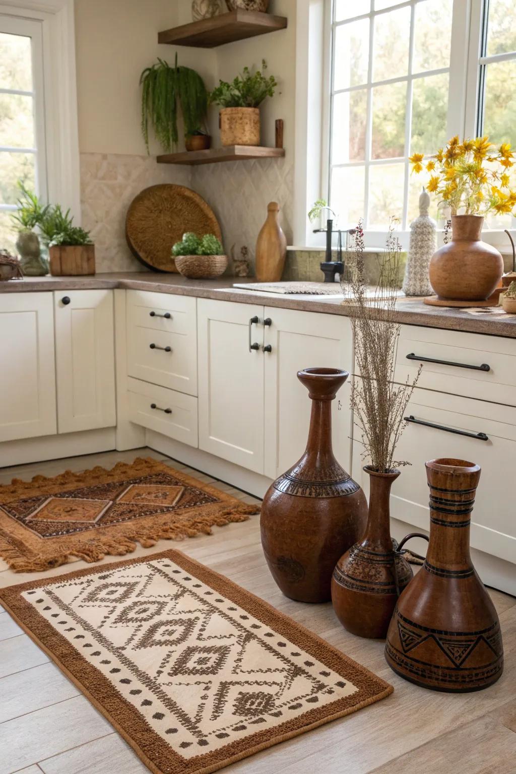 Sienna accoutrements deliver a subtle yet cohesive blueprint element.