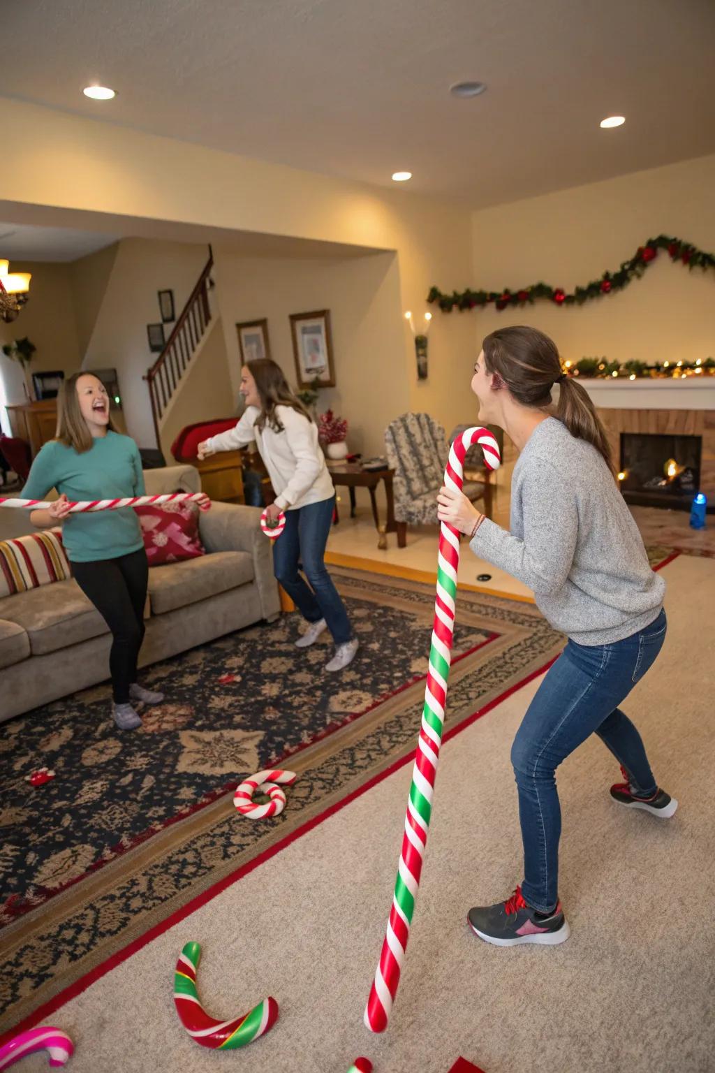 Incorporate excitement with peppermint-themed games.