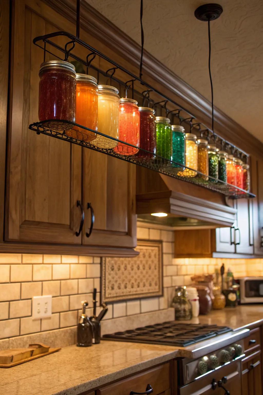 Utilize ceiling dimensions utilizing overhead racks for your containers.