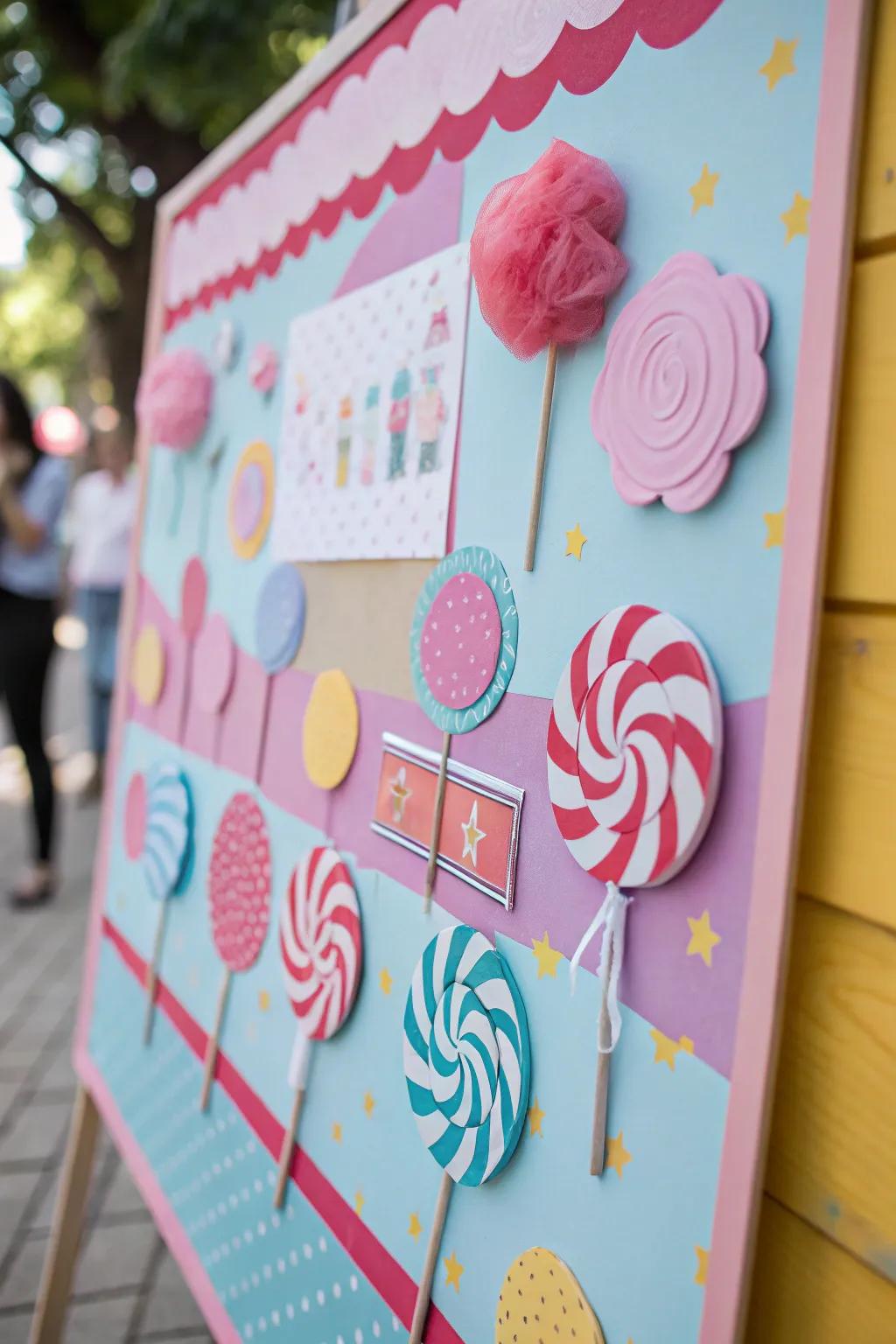 Sugary delights decorate the board, evoking the delightful aromas of a celebration.